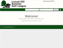 Tablet Screenshot of mygolfleague.net